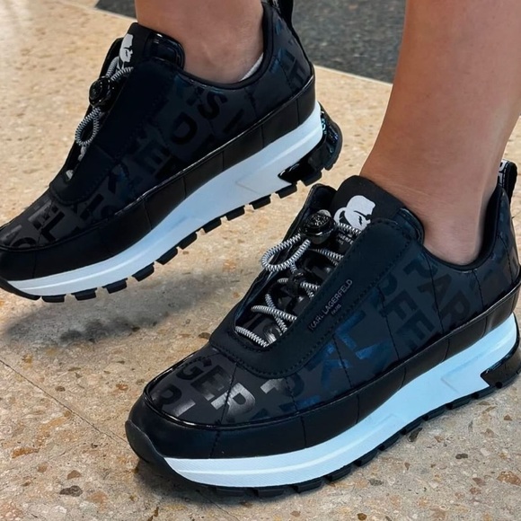 KARL LAGERFELD Women's Maylene Everyday Slip on Sneaker- Black - Picture 5 of 6